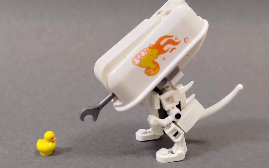 乐高moc教程:超q的浴盆异形