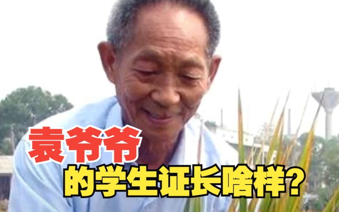 袁隆平学生证上不止一个名字?原来,他是这样“追星”的哔哩哔哩bilibili