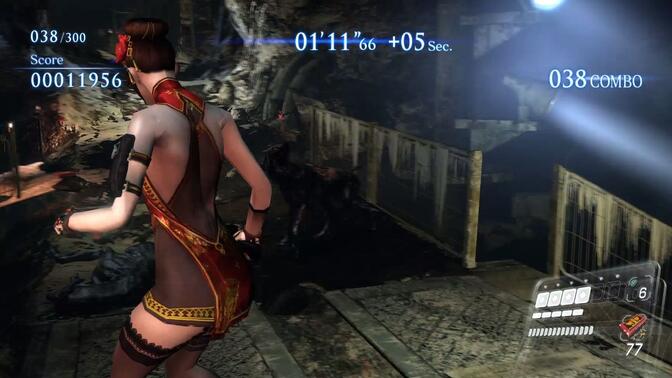 潜伏者蝴蝶成为一群丧尸狗的美食【生化危机6】