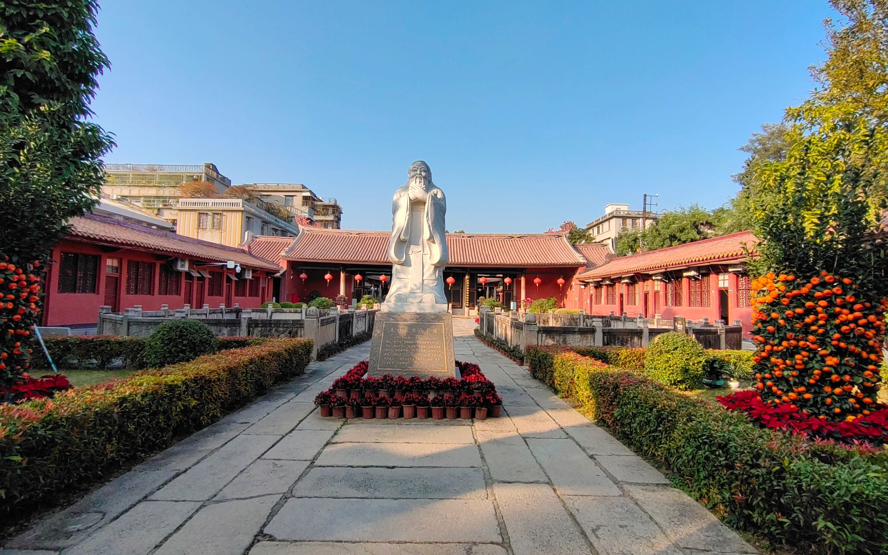 潮州海阳县儒学宫,历史文化古城内的孔庙,宏大的粤东古建筑代表