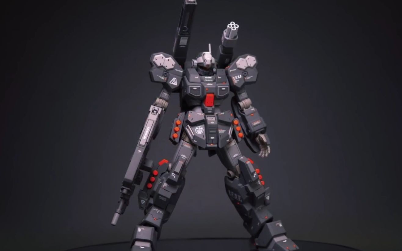 模型技巧rgm96xhg144杰斯塔加农喷涂改造改色