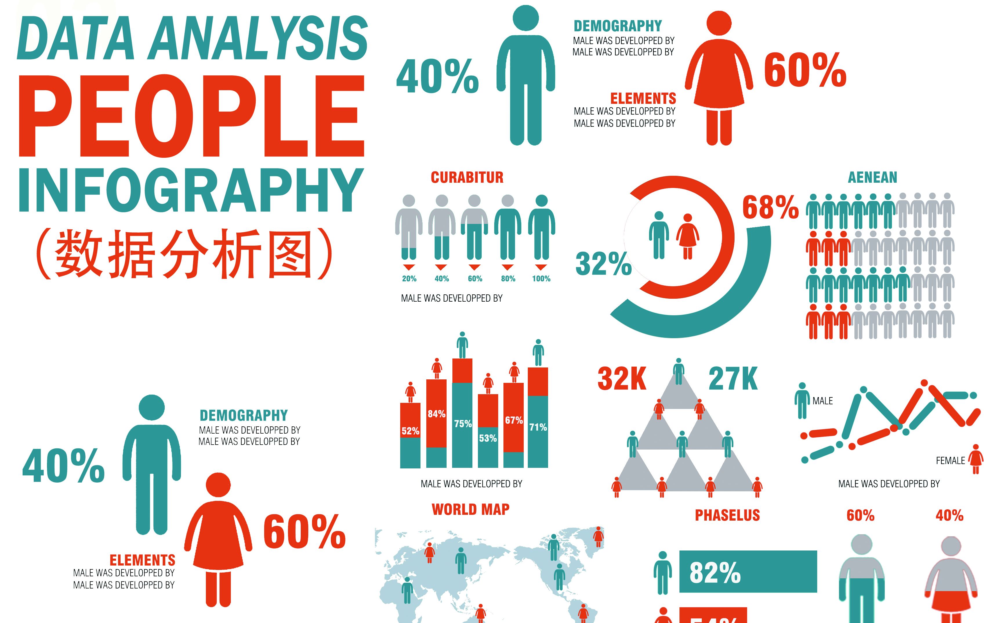 建筑设计作品集制作People Infography如何用PS制作可爱小人物图表(修改版)哔哩哔哩bilibili