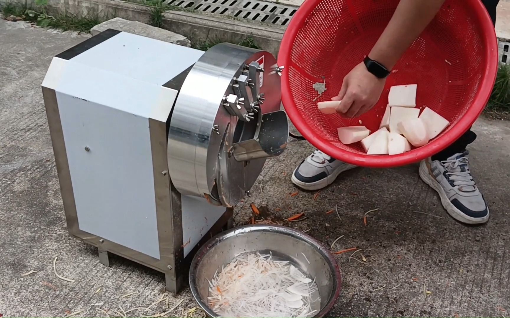 全自动切萝卜丝机,商用切姜丝土豆丝机