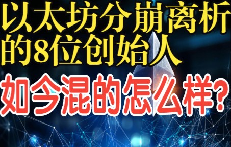 以太坊分崩离析的8位创始人,后来都怎么样了?哔哩哔哩bilibili