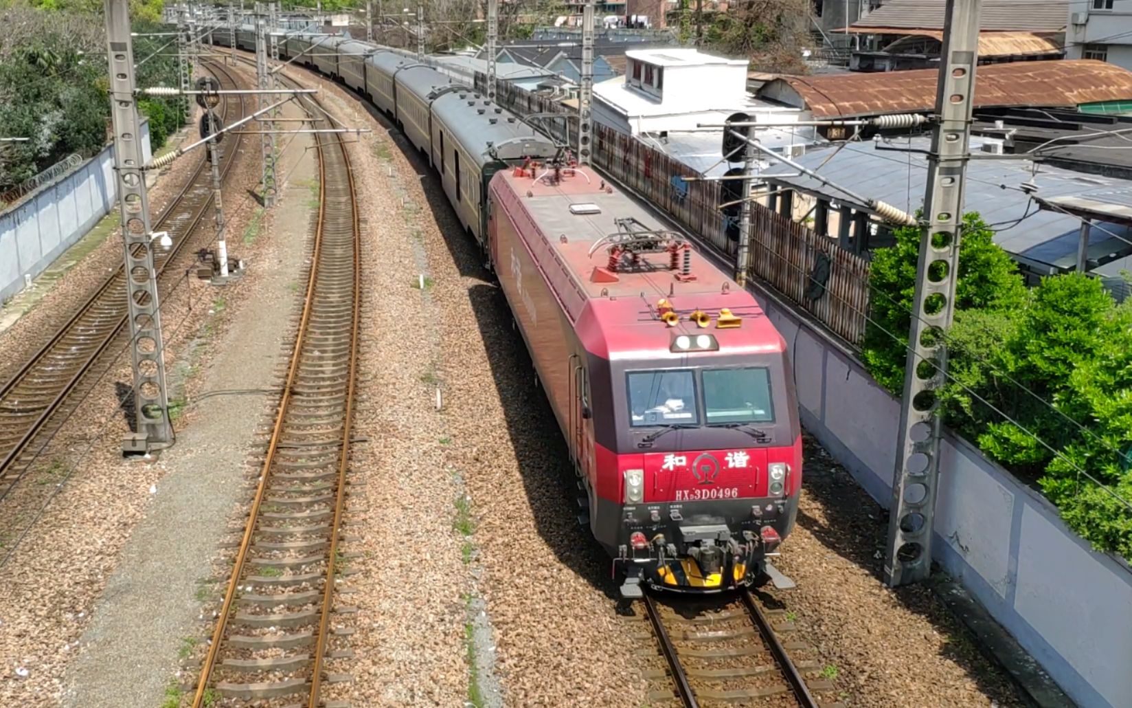 【中国铁路】z281次 hxd3d-0496[沪昆绕行线][金衙庄天桥]【2019.4.