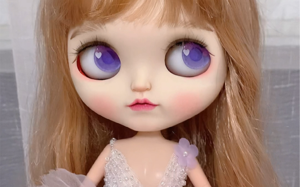 blythe小布娃娃改妆展示,温柔的小仙子.