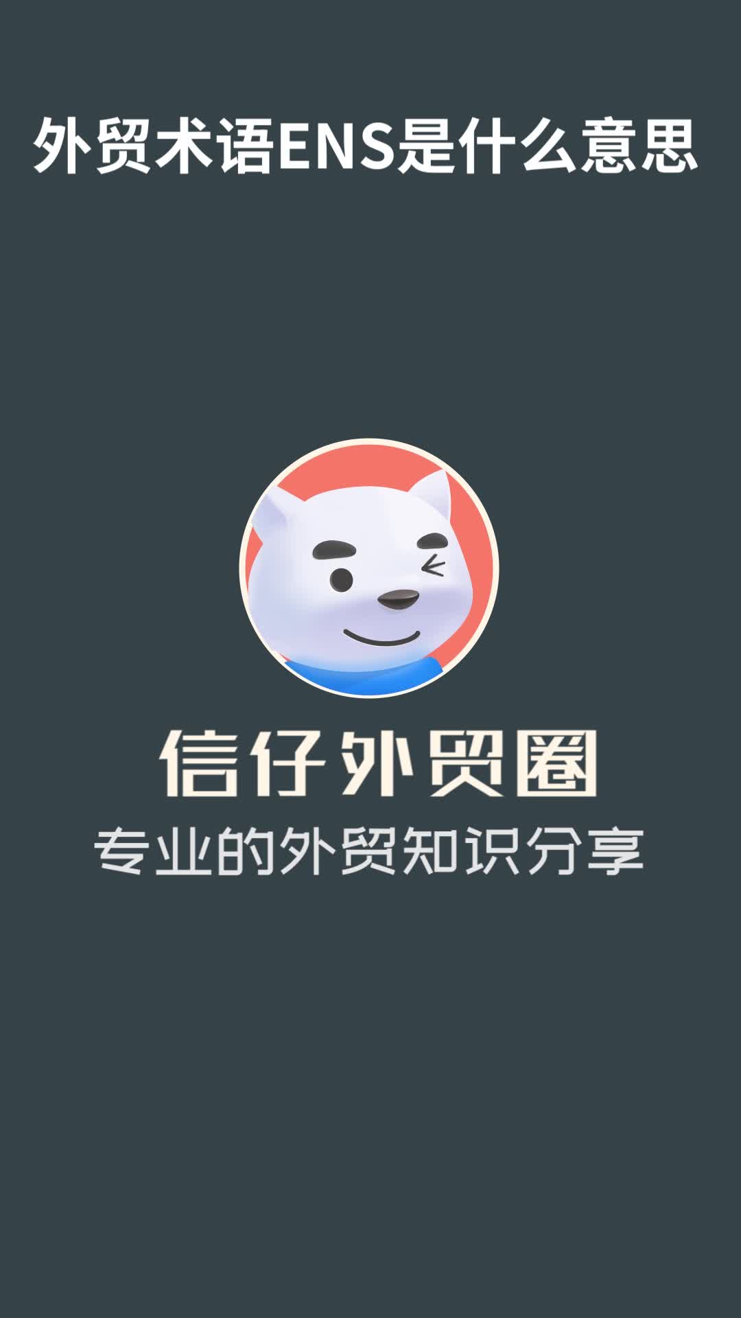 在外贸运输中,ENS是什么意思?哔哩哔哩bilibili