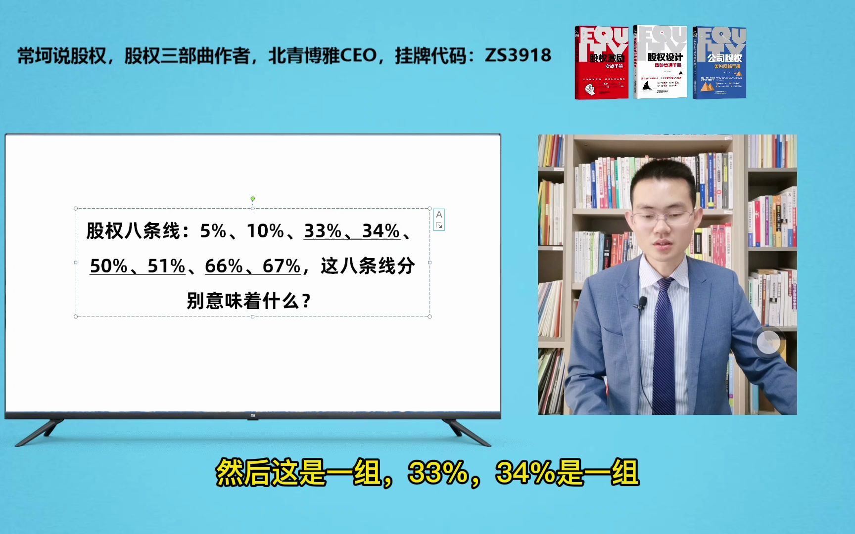 常坷:股权的八条线:5%、10%、33%、34%、50%、51%、66%、67%,这八条线分别意味着什么?哔哩哔哩bilibili