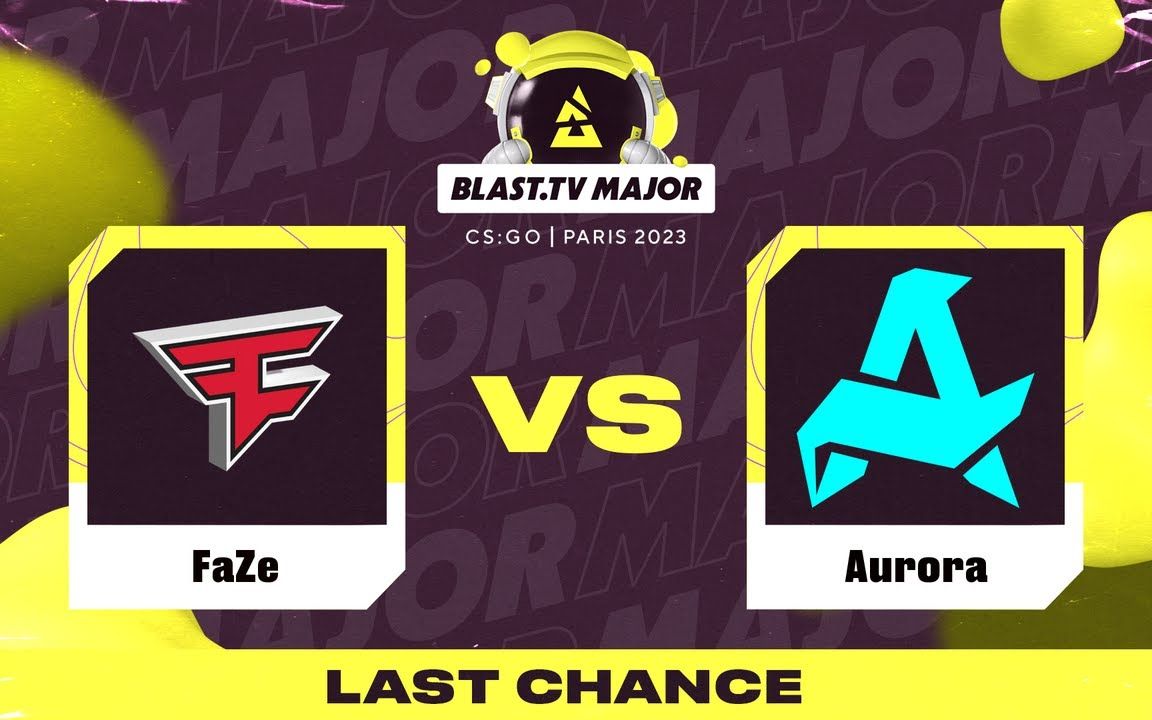 巴黎2023RMR FaZe 对阵 Aurora-CSGO-QUQU-CSGO-QUQU-哔哩哔哩视频