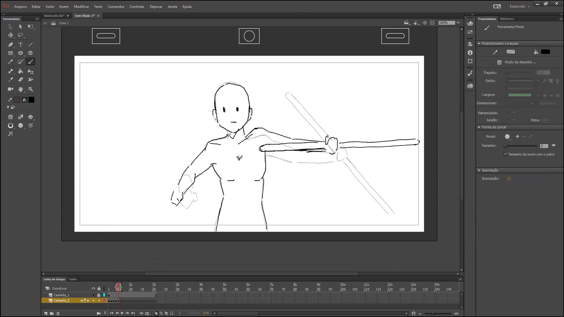 [图]【制作过程】Adobe Animate逐帧动画制作过程