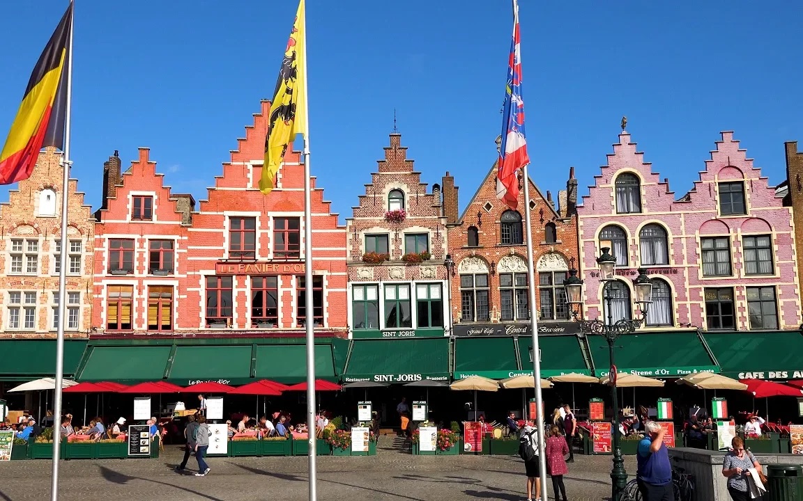 【4k】比利时9790·布鲁日历史中心 historic bruges, belgium in