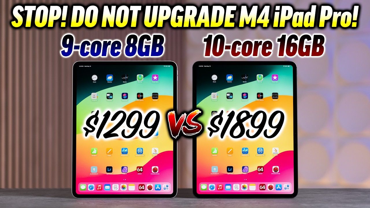 【苹果测评】8GB内存 vs 16GB M4 iPad Pro 性能上的差距值600美金吗?| 作者 MaxTech | 机翻中字