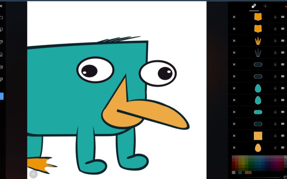 【战地一】图章制作过程——鸭嘴兽泰瑞