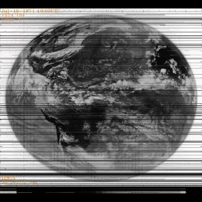 世界上第一颗静止轨道气象卫星(SMS1/GOES1[实验版])启用到8月1日UTC[世界标准时间])IR(红外)卫星云图哔哩哔哩bilibili