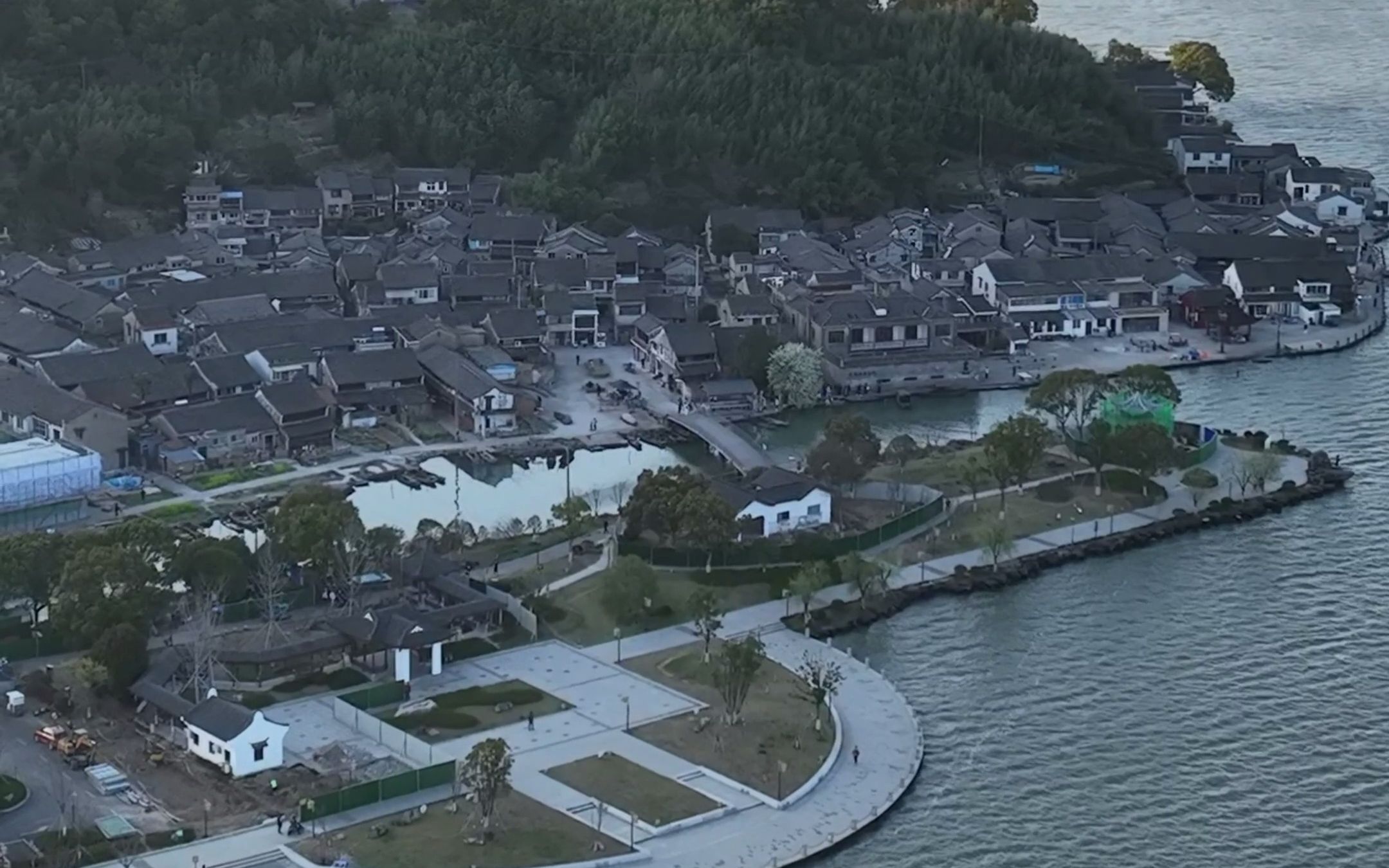 冒着炸机的风险,航拍到的东钱湖美景