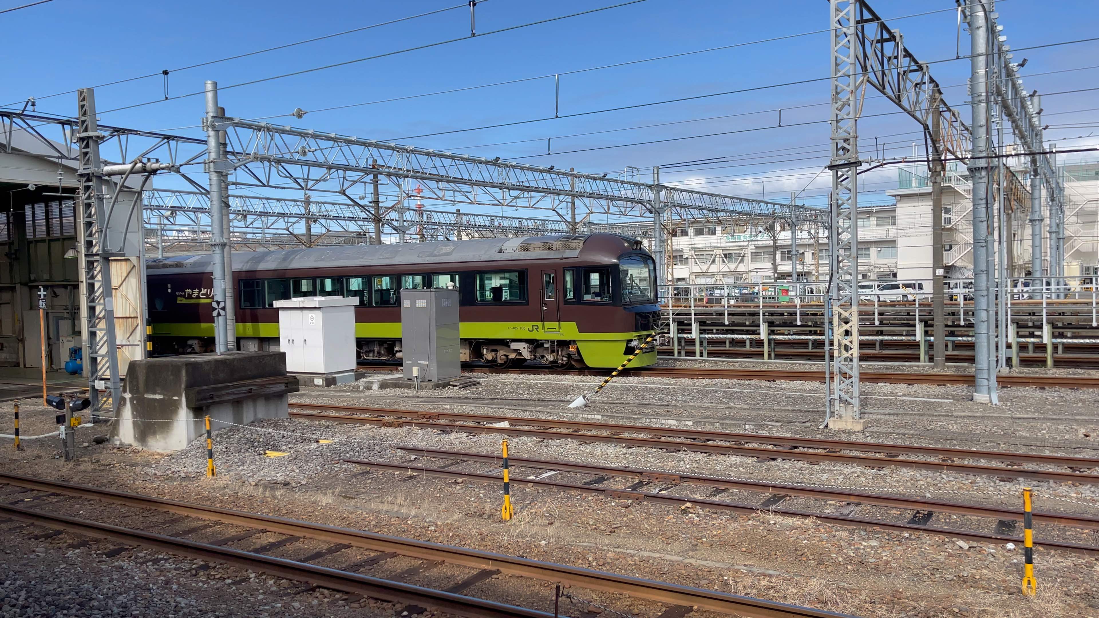 jr东日本485系やまどり号在前桥停车区