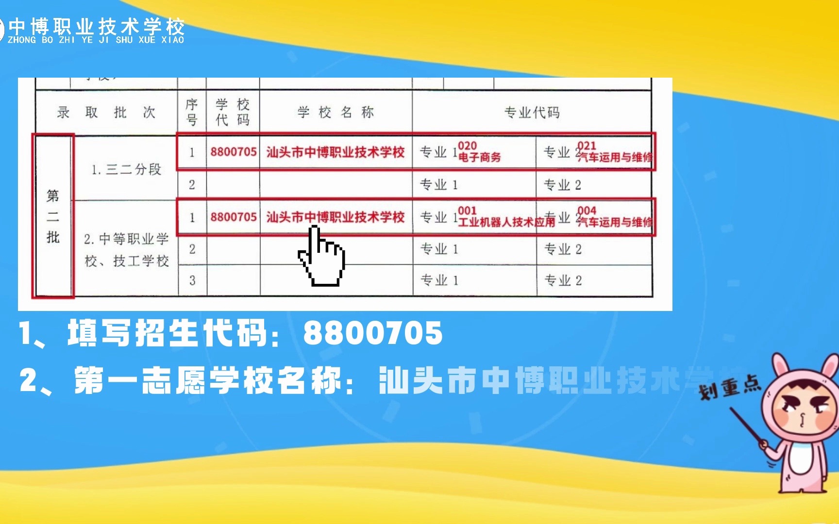 汕头市中博职业技术学校2023年中考志愿填报指引哔哩哔哩bilibili