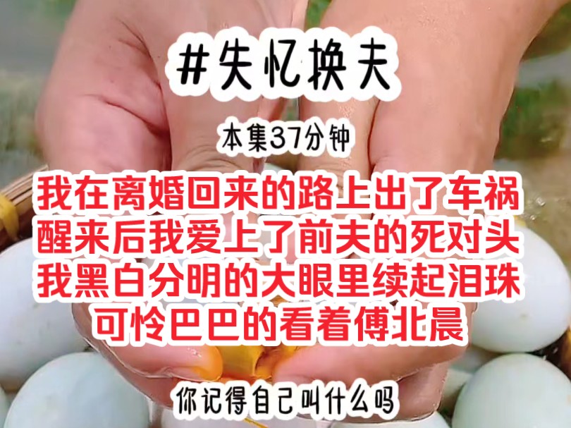 《失忆换夫》我在离婚回来的路上出了车祸,醒来后我爱上了前夫的死对头,我黑白分明的大眼里续起泪珠,可怜巴巴的看着傅北晨哔哩哔哩bilibili