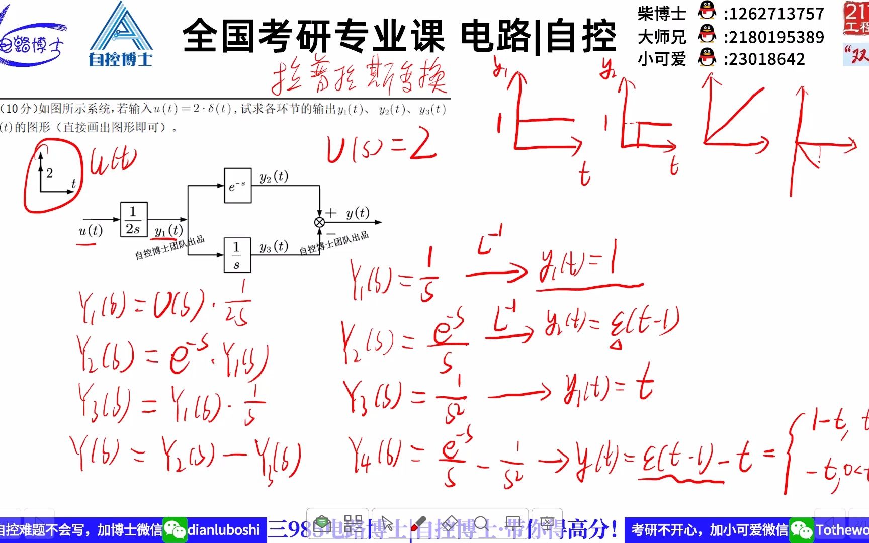 经典控制理论之自控9月模考讲解哔哩哔哩bilibili