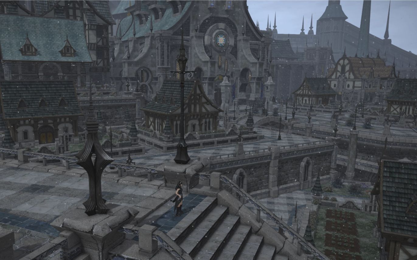 雪景样板房伊修加德住宅区