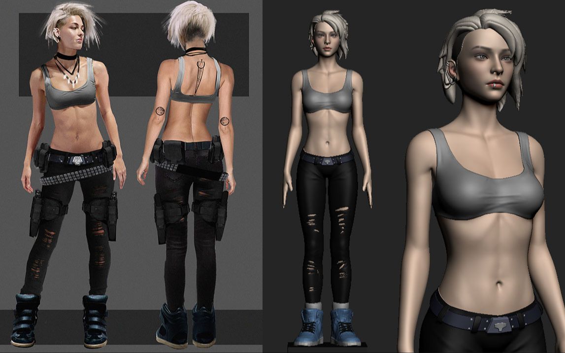 【zbrush新手建模教程】zbrush角色建模零基础教学视频,这么帅气的