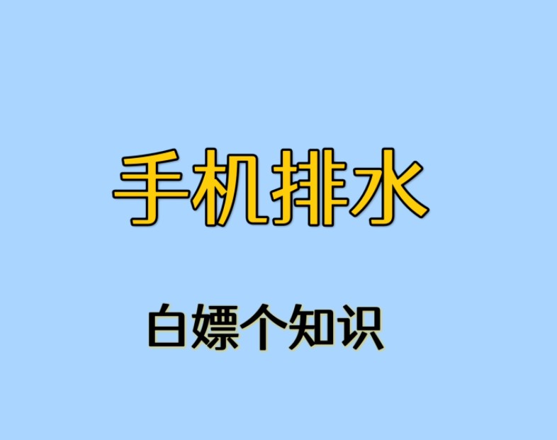 手机掉水里了,不用慌,一招帮你解决!#手机进水 #内容过于真实 #万万没想到哔哩哔哩bilibili