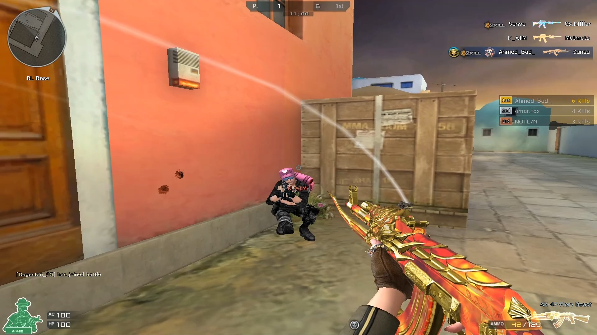 cf欧美服:100 延迟下的王者炎心