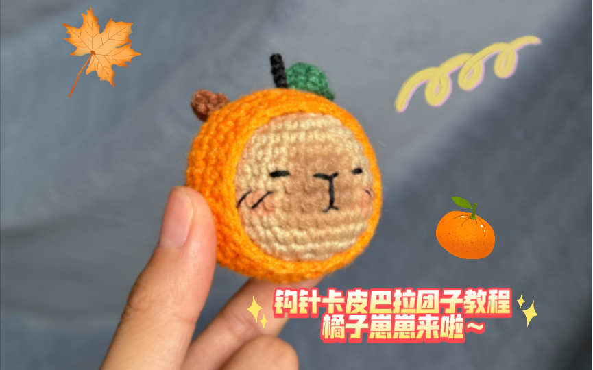 手工DIY:原创可爱钩针卡皮巴拉团子制作大揭秘!哔哩哔哩bilibili