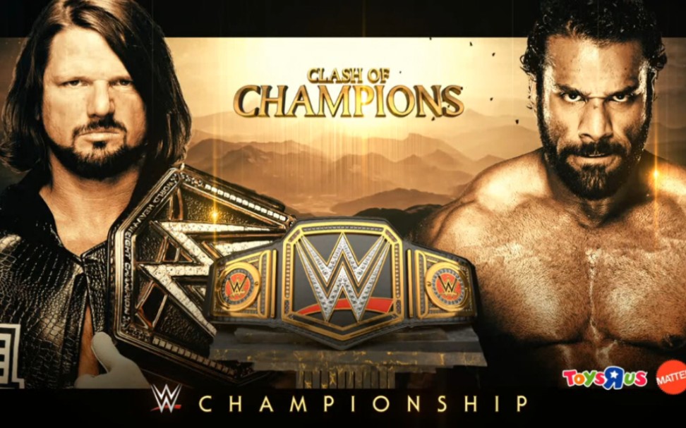 [图]Clash Of Champions 2017.12.17 AJ Styles vs. Jinder Mahal WWE冠军赛