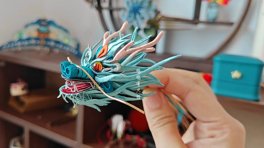 缠花|青龙 难产一个月,终于头是生出来了