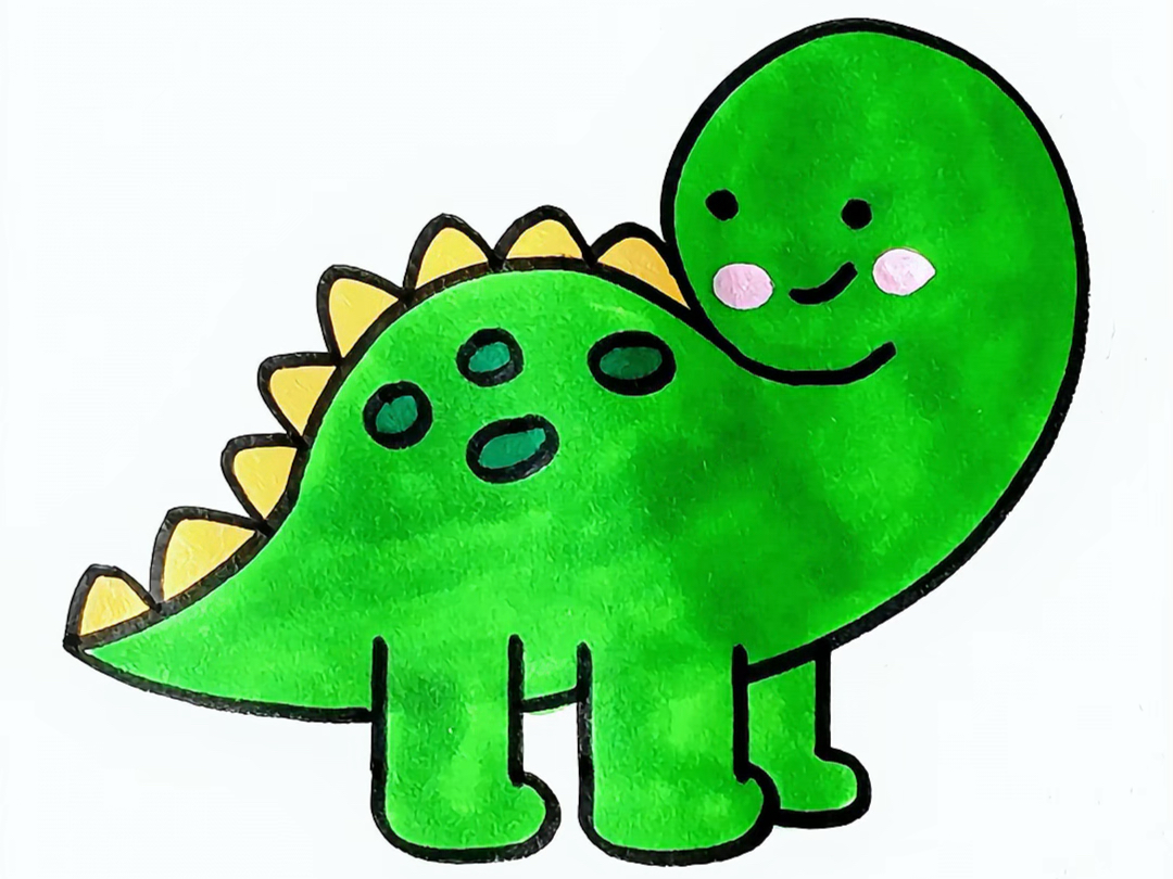 恐龙简笔画儿童画法图片
