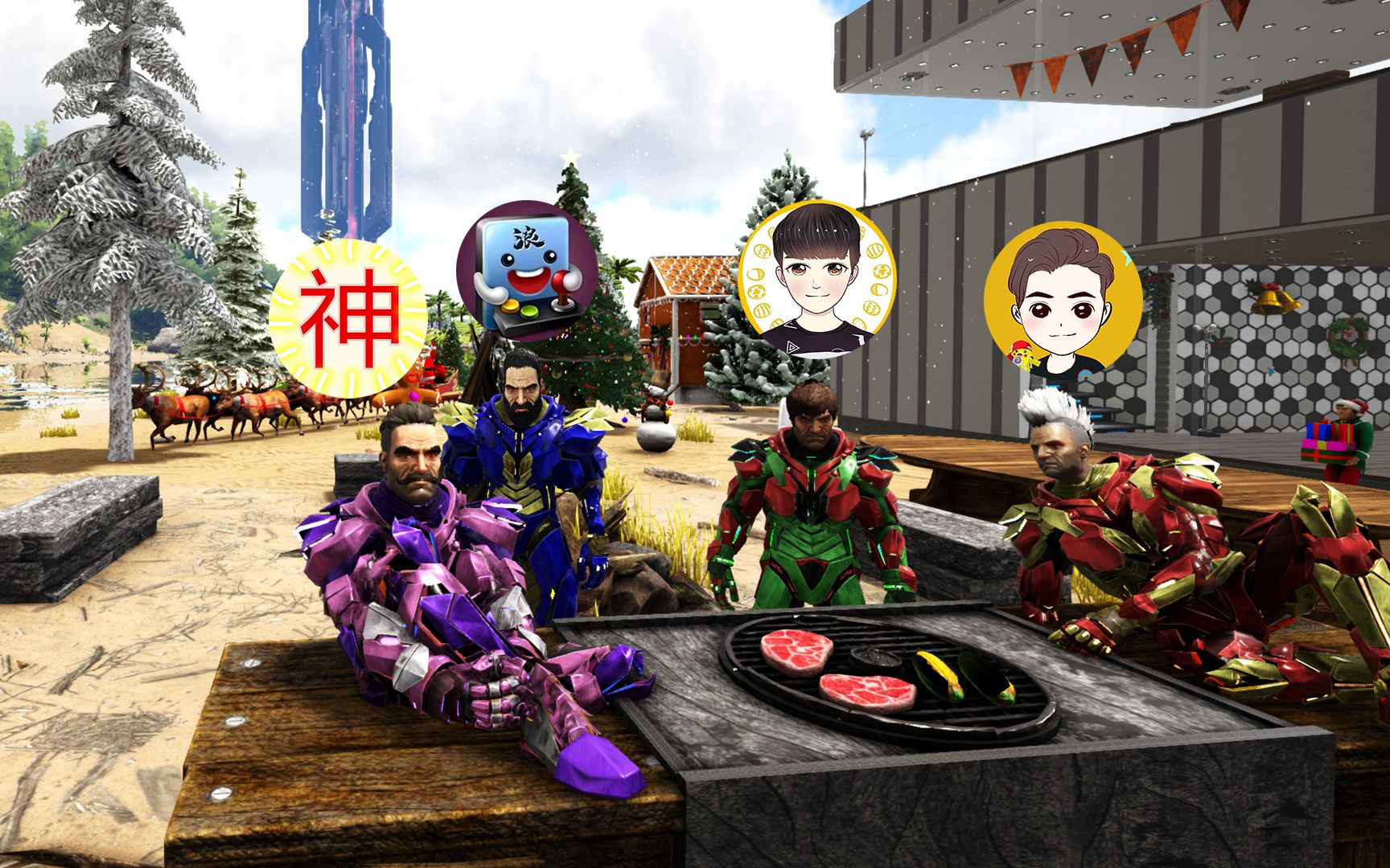 在方舟里面过圣诞节,还给圣诞老人找回了驯鹿!