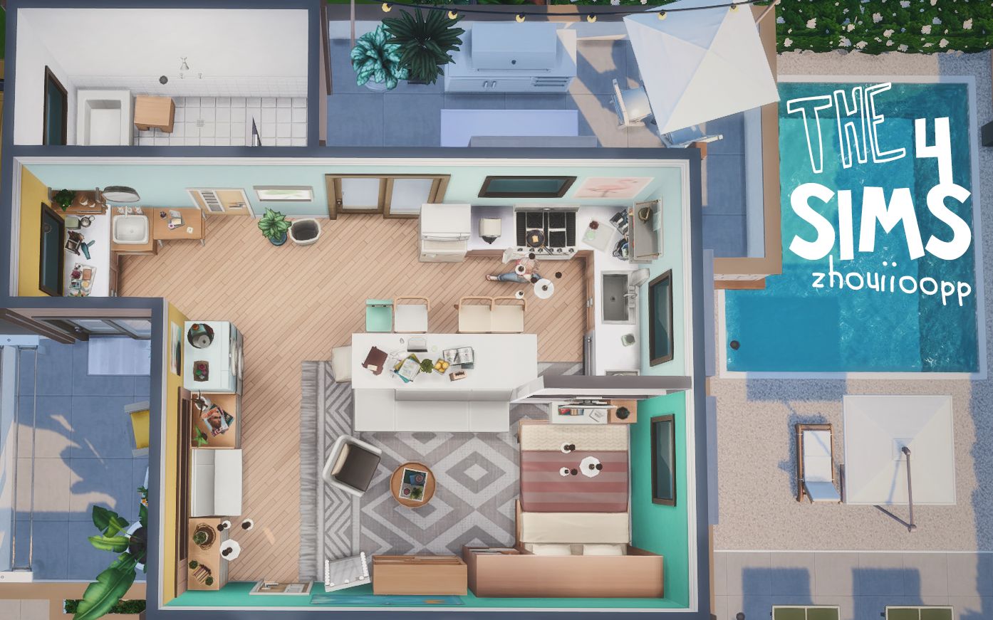 模拟人生公寓设计图图片