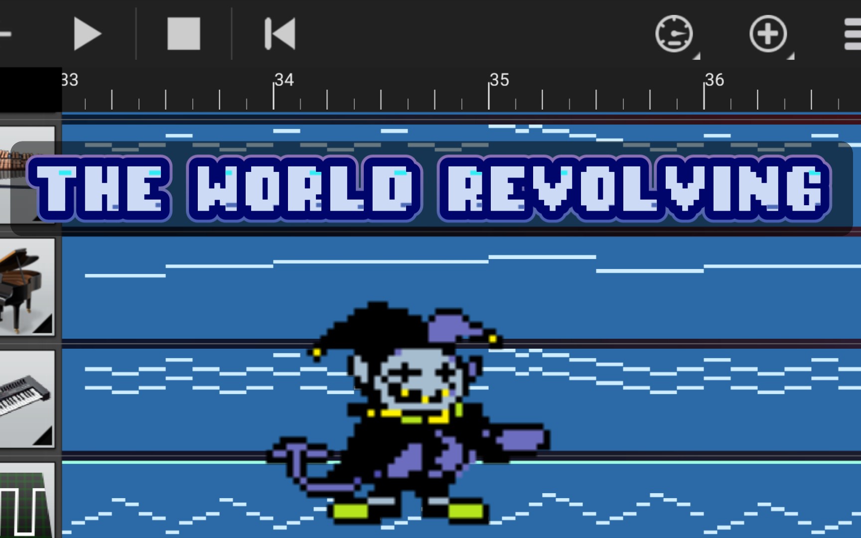 jevil 戰鬥曲《the world revolving》(天旋地轉)_嗶哩嗶哩_bilibili