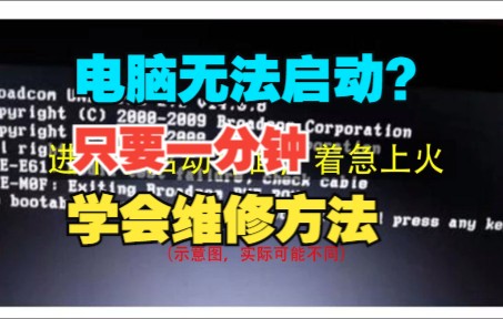 电脑不能启动,1分钟学会维修方法:用ubuntu启动盘,修复引导区哔哩哔哩bilibili