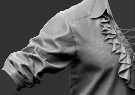 【褶皱公式】ZBrush角色衣服褶皱雕刻常用套路！