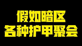 假如暗区各种护甲聚会