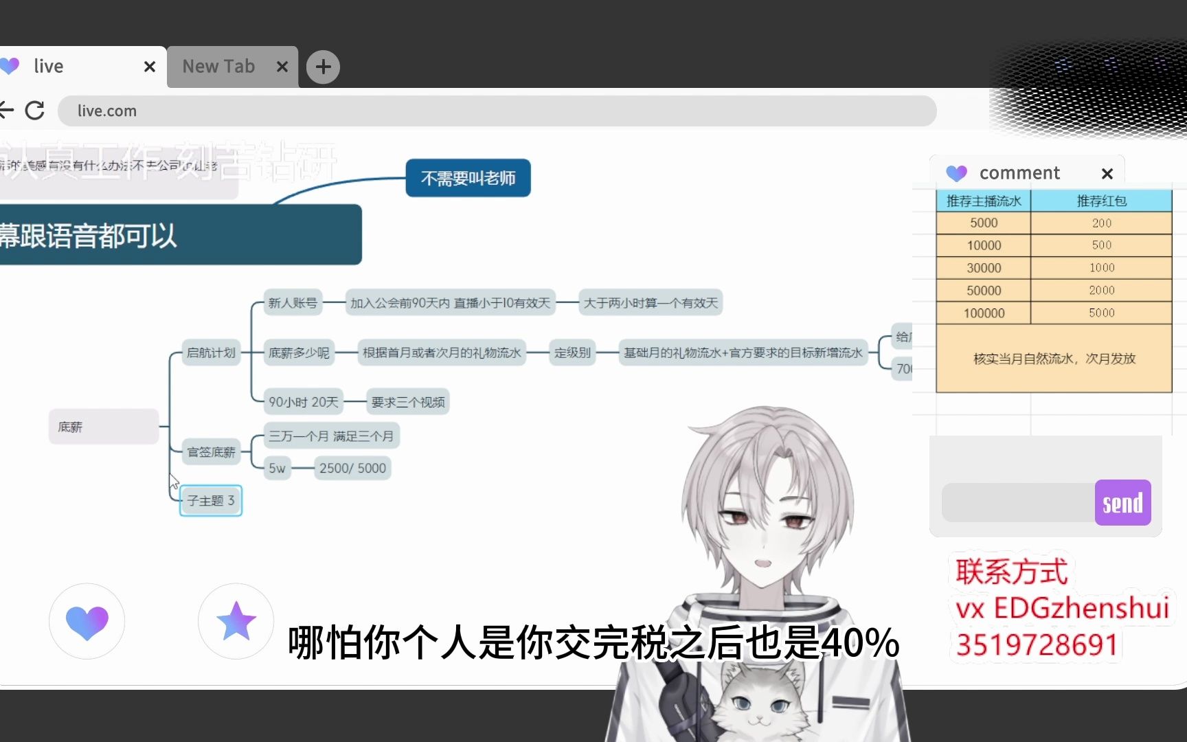 大部分人来问我做直播底薪怎么算 简单说下哔哩哔哩bilibili