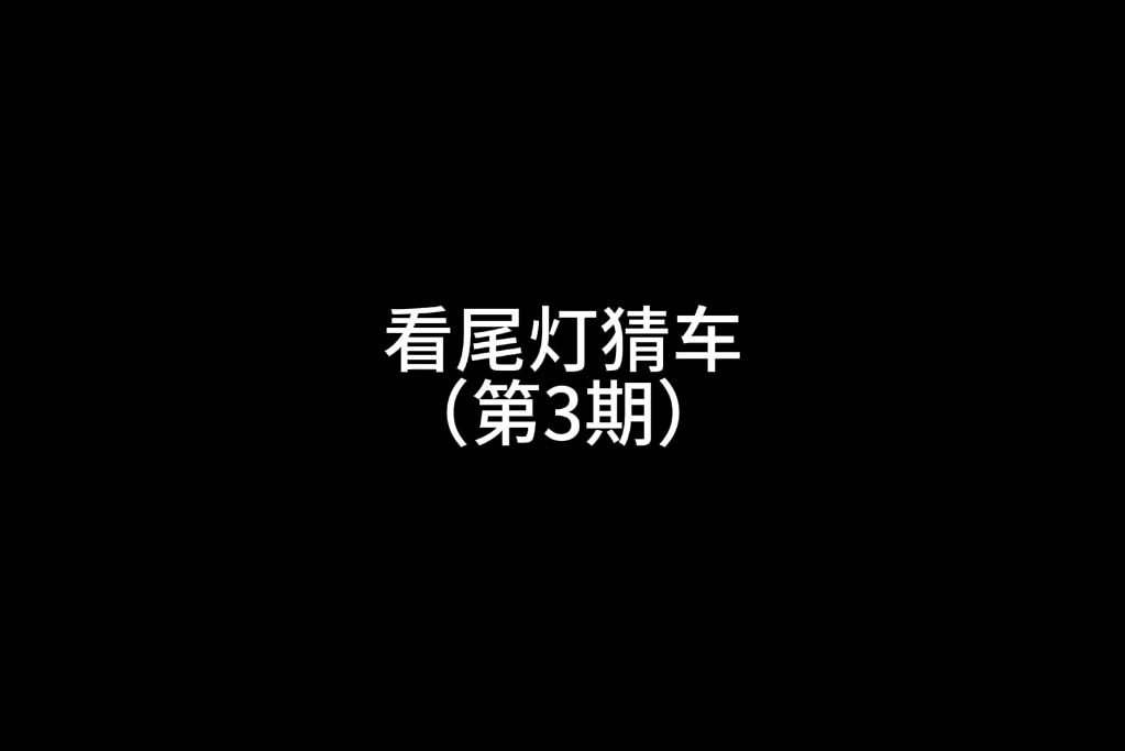 看尾灯猜车(第3期)