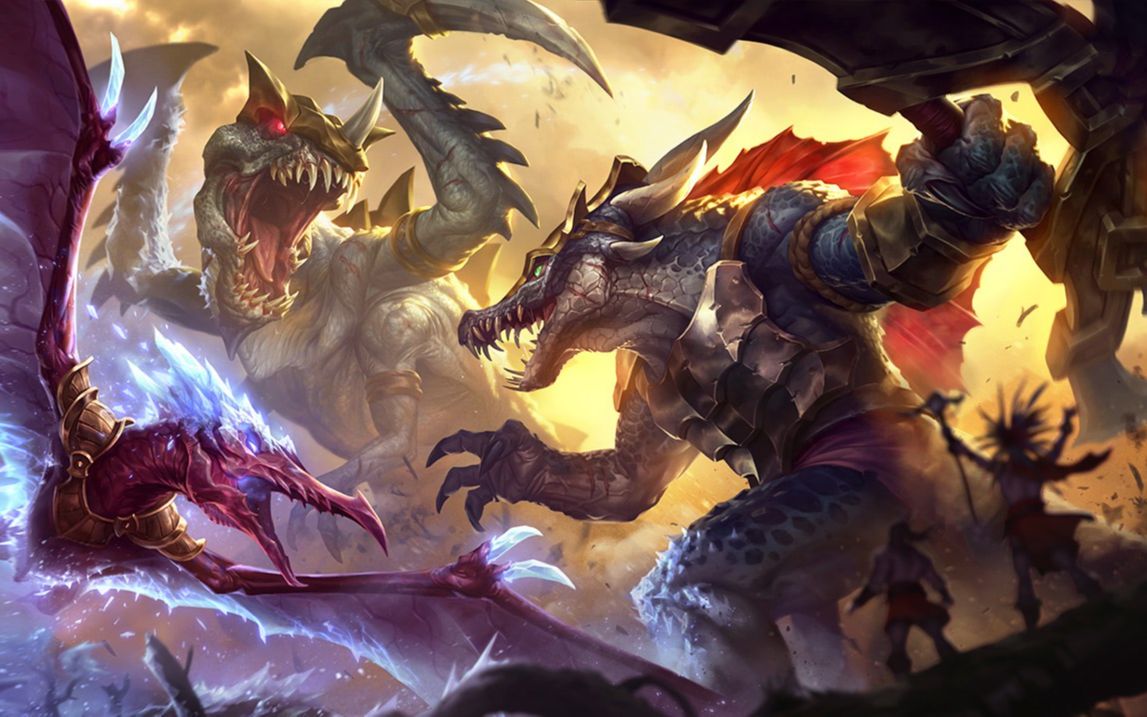 猛龙 雷克顿 鳄鱼皮肤视频 - lol英雄联盟手游 prehistoric renekton