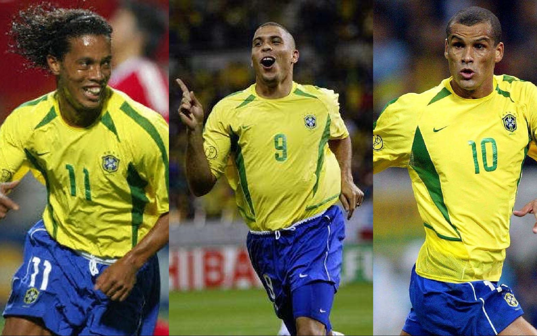 2002世界杯 巴西全进球 18球