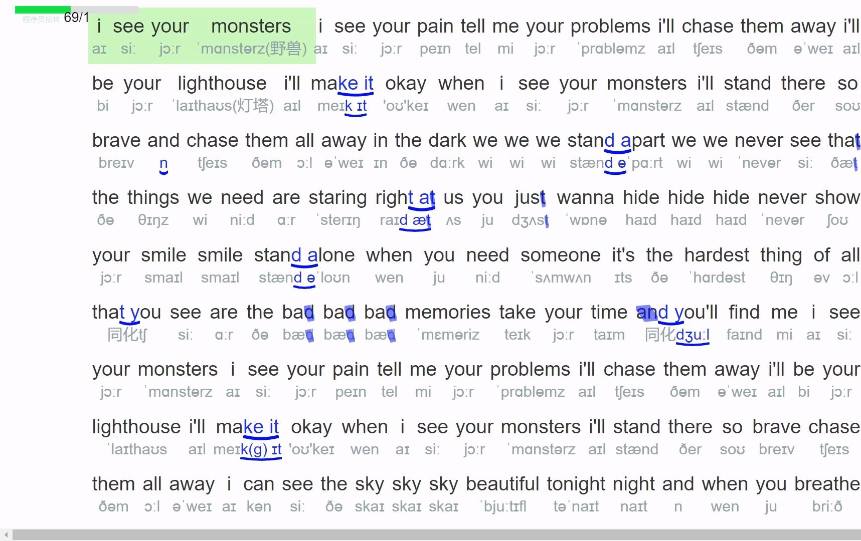 monsters歌曲图片