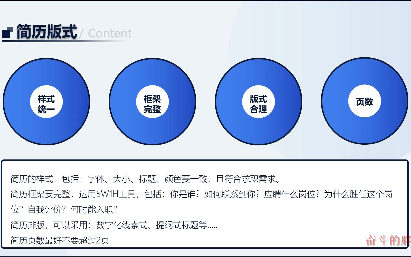 大学生职业规划7.简历版式哔哩哔哩bilibili