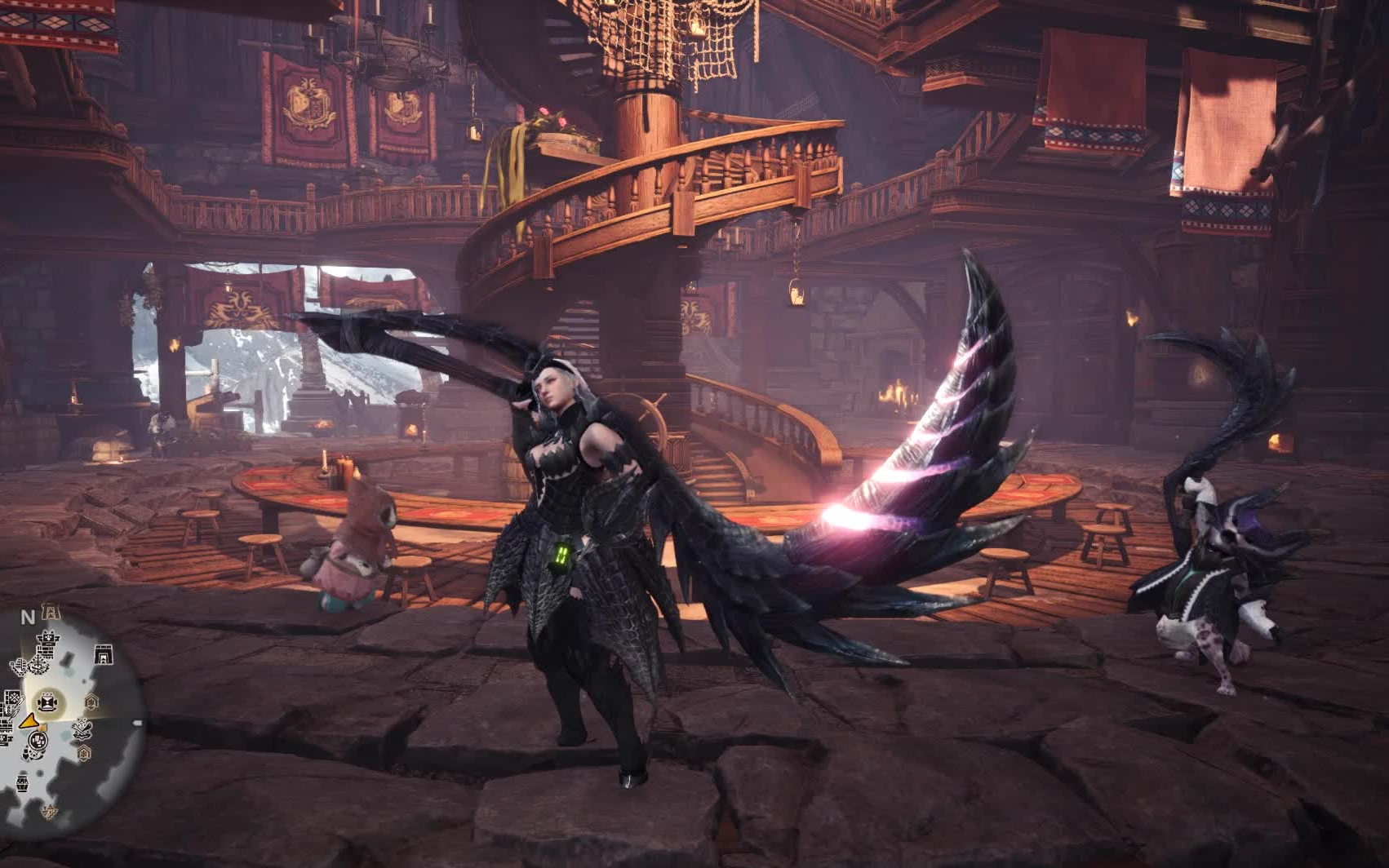 monster hunter world -煌黑龙套装外观女角色演示