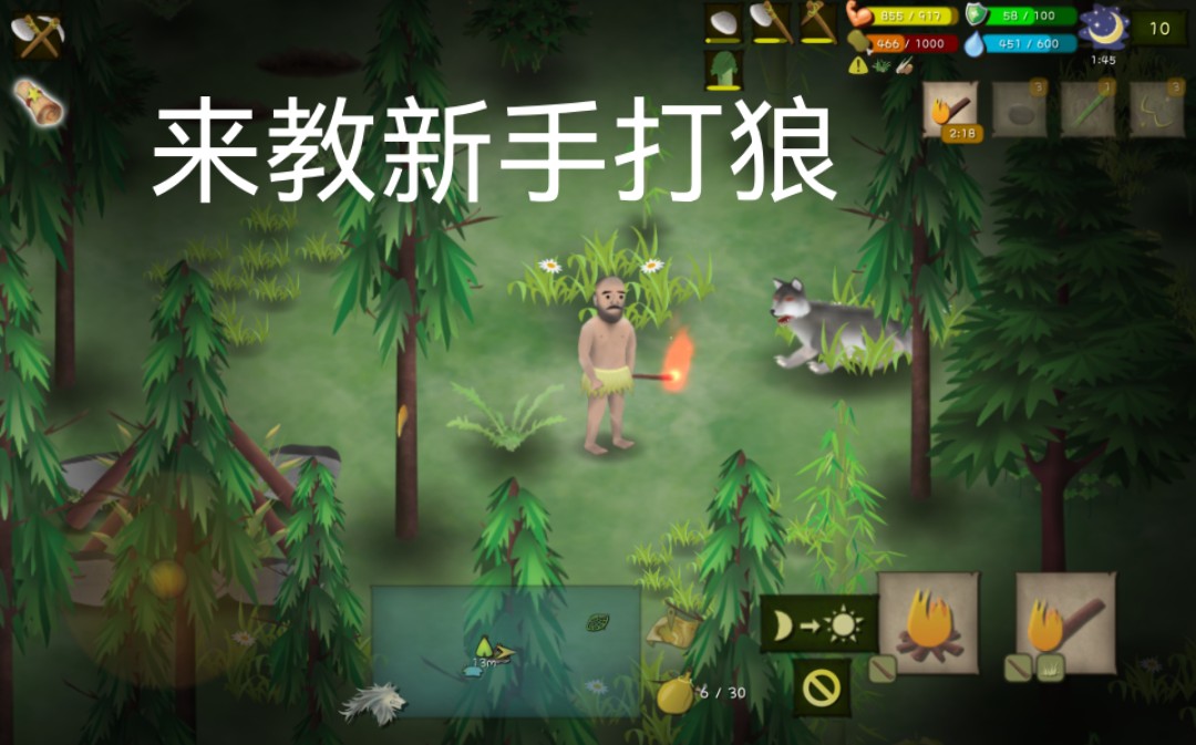 挨饿荒野打狼教学