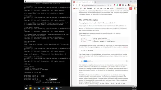 MS/Linux下C++代码编译过程