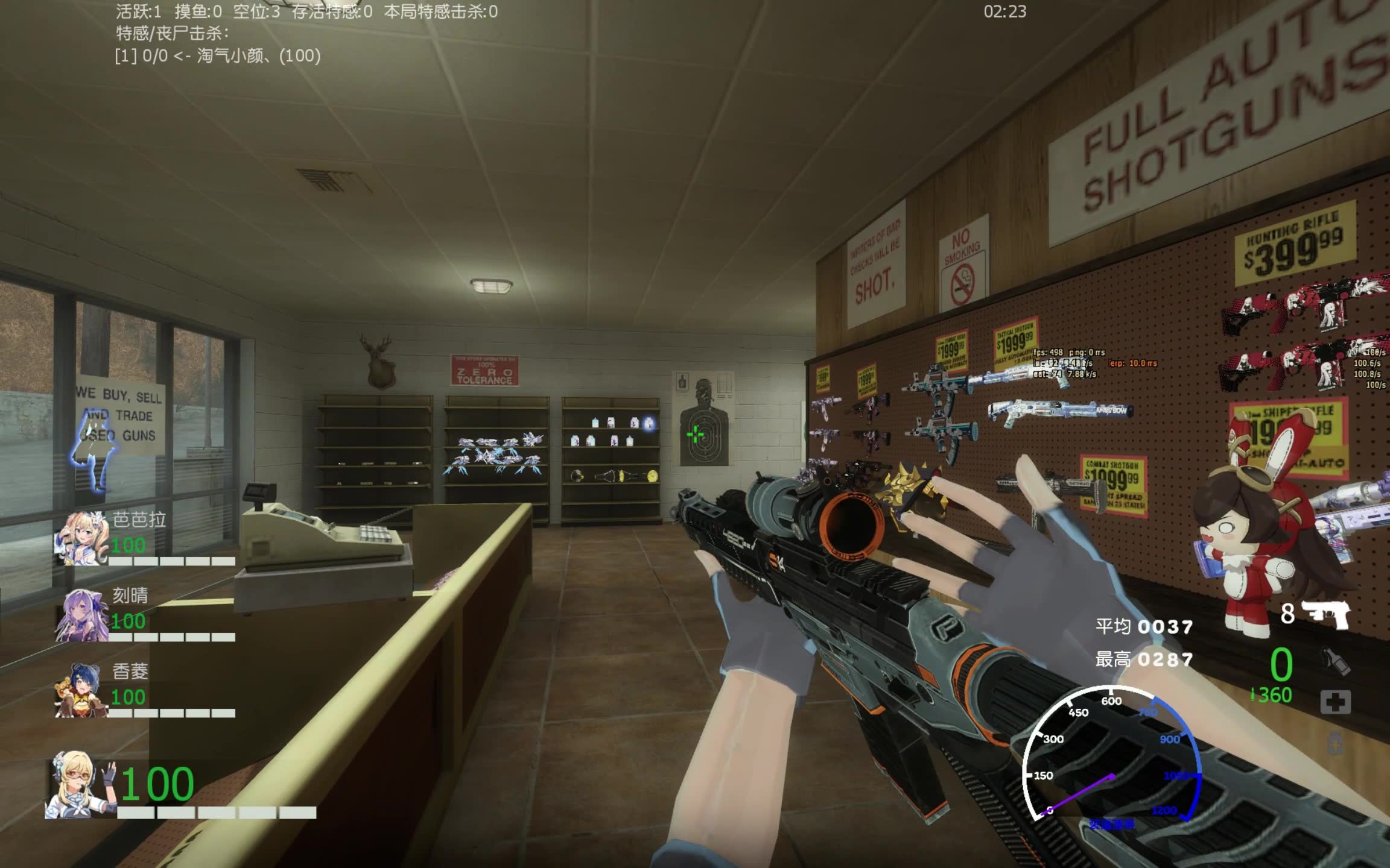 求生之路2-个人枪械武器mod展示和测试