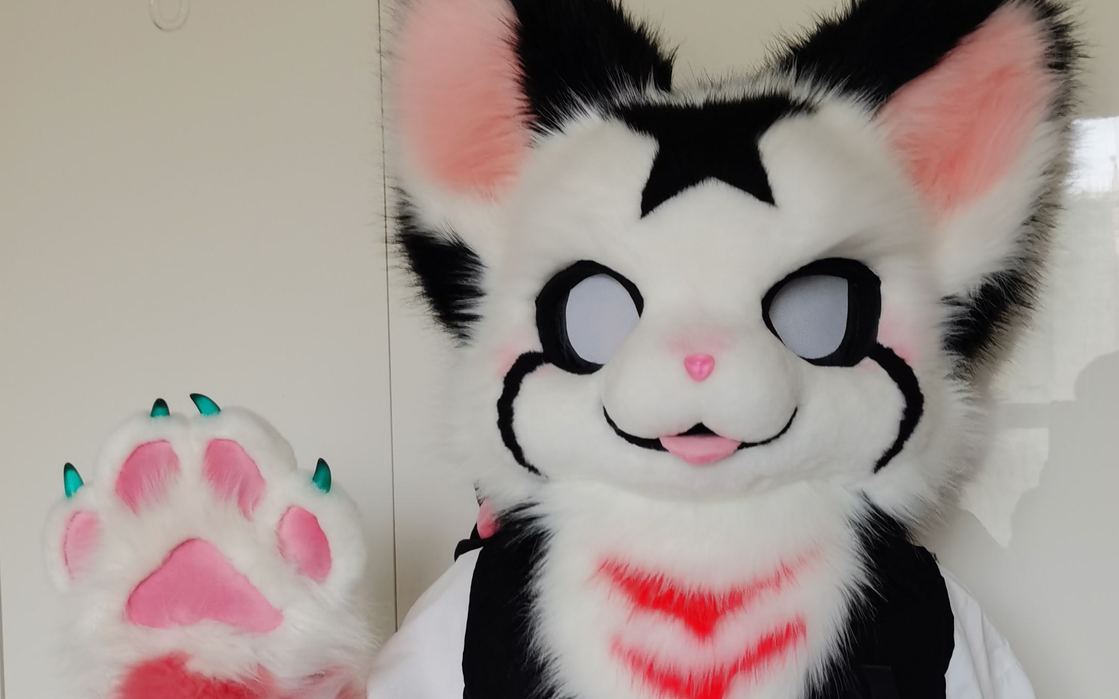 【fursuit兽装】新人装师的第一个海绵头成品_哔哩哔哩_bilibili