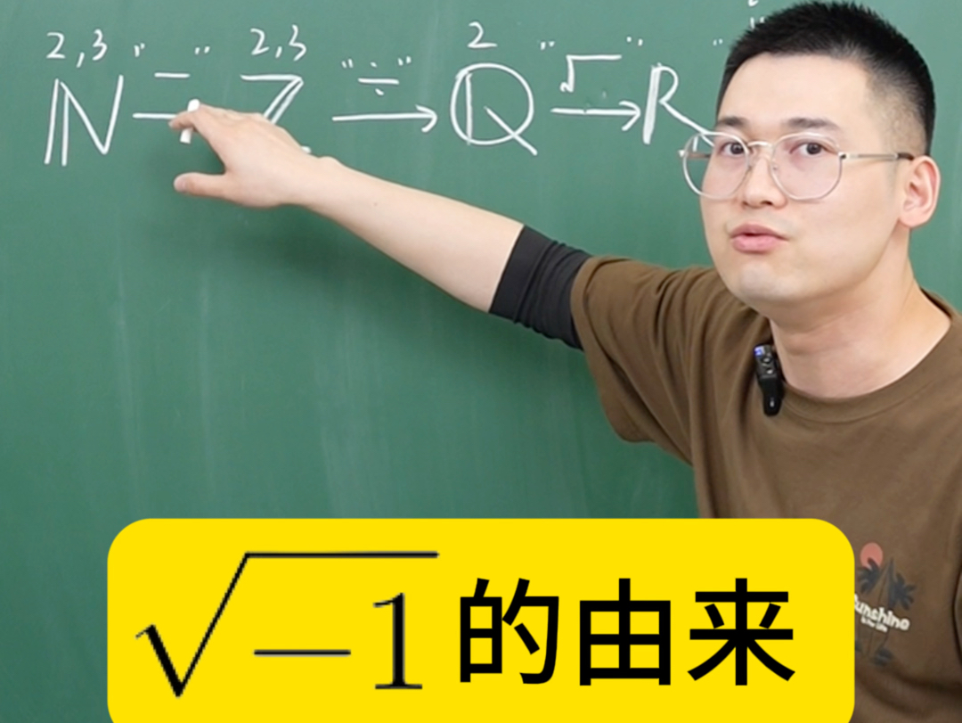 数系的扩充:从自然数到整数到有理数到实数到复数,为什么人类认识到的数集会一步步扩大?虚数i又是怎么来的?哔哩哔哩bilibili