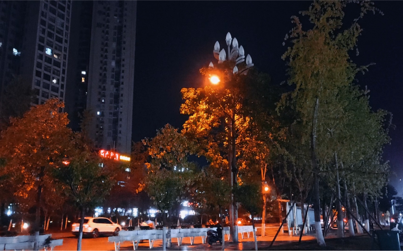 第1976期 | 城市街道夜晚 夜景车流 霓虹灯光 夜色下车辆行驶 情绪